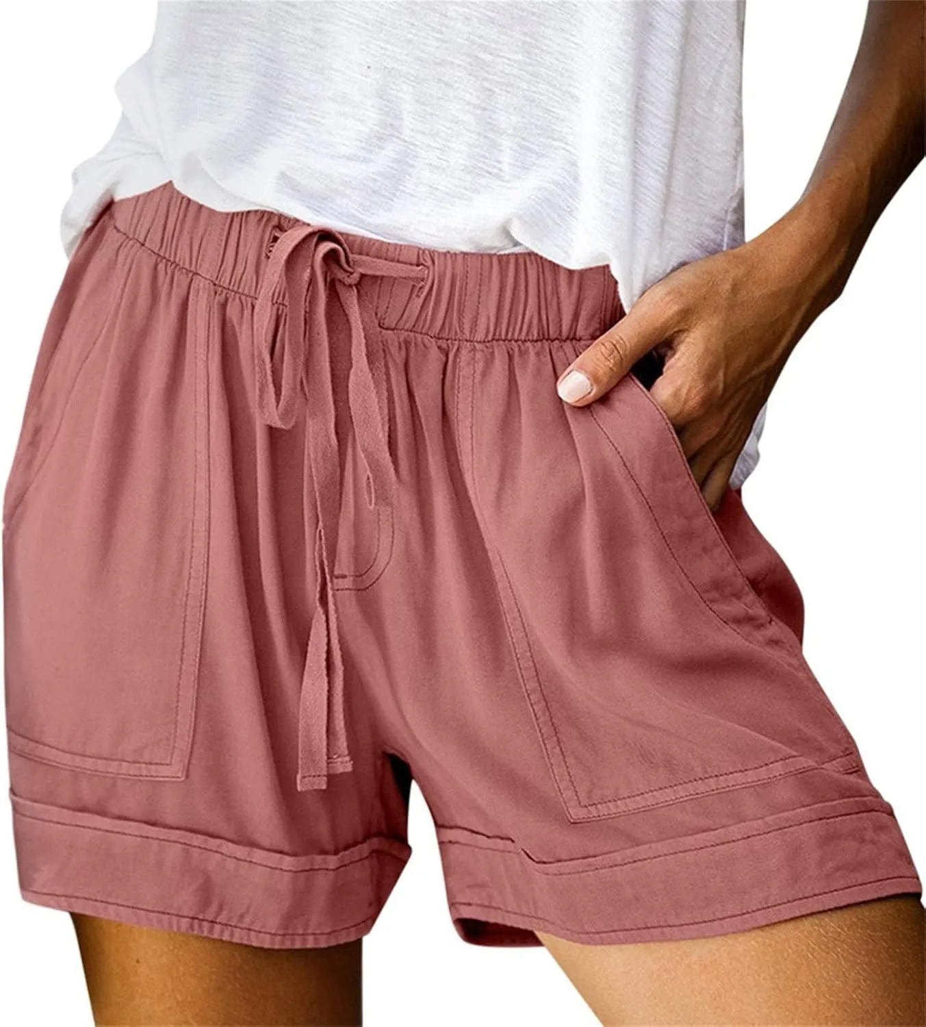 Womens Athletic Shorts Knee Length Bermuda Shorts Loose Fit Cargo Track Shorts Big and Tall Shorts Capris Pants