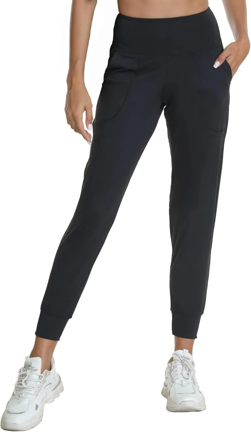 Women's Workout Joggers with Pockets-Quick Dry Athletic Lounge Pants for Hiking Yoga and Running
