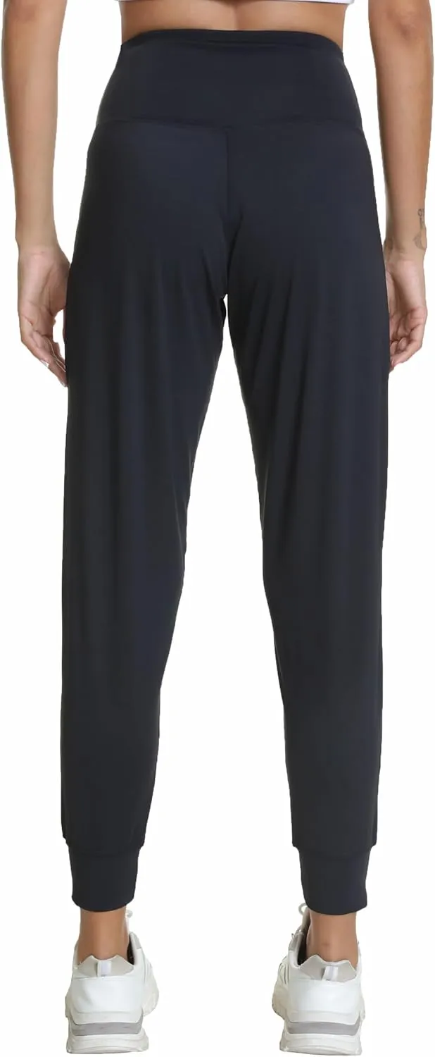 Women's Workout Joggers with Pockets-Quick Dry Athletic Lounge Pants for Hiking Yoga and Running