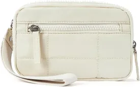 Wristlet Wallets for Women Keychain Wallet with 3 Zipper Purse for Credit Card Holder Wristlet Zip Mini Pouch