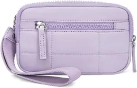 Wristlet Wallets for Women Keychain Wallet with 3 Zipper Purse for Credit Card Holder Wristlet Zip Mini Pouch